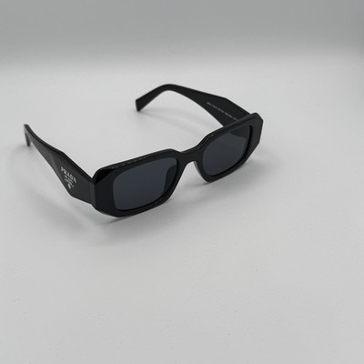 Prada PR17WS 1AB5S049 Women's Sunglasses 49 mm Black / Dark Grey Lens