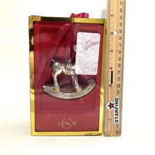 Lenox Rudolph the Red Nose Reindeer 2004 Baby  s 1st Christmas Ornament USED