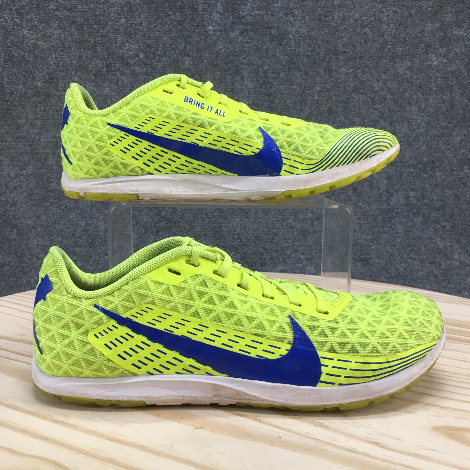 SAOLA Scarpe Nike Uomo 8.5 Zoom Rival Waffle Sneakers Verde Stringate Basse AJ0852 700