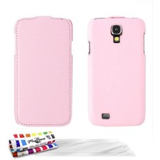 ETUI FOLIO A RABAT SAMSUNG GALAXY NOTE 2 - OPEN FLIP ROSE ECO-CUIR (PU)