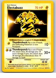 Electabuzz 20/102 Base Set Shadowless Rare