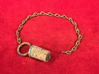 ORIGINAL CIVIL WAR CANTEEN STOPPER COMPLETE WITH CHAIN