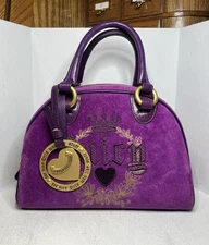 Vintage 2010 Juicy Couture For Nice Girls Who Like Stuff Bowler Bag - Purple