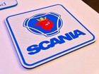 3 Pcs Scania Logo Coaster – Durable Truck Brand Drink Coasters for Home & Office
