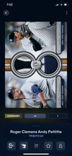 topps bunt digital legendary 1/1 2024 Black Dual Andy Pettitte Roger Clemens