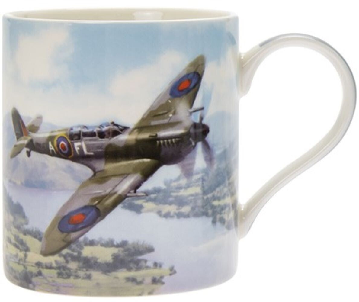 British World War II Airplanes - Supermarine Spitfire Fine China Mug