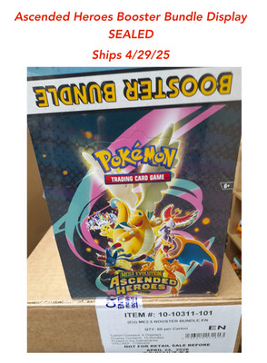 Pokemon TCG Ascended Heroes Booster Bundle Display SEALED Ships 4/29/25 | eBay Pokemon TCG Ascended Heroes Booster Bundle Display SEALED Ships 4/29/25 | eBay