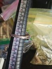 Vintage Sterling Silver Mother Of Pearl Ring, Ornate Floral Design, Estate Piece — photo 6