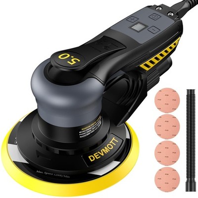 Random Orbital Sanders 5.0mm, 360W Brushless Motor Electric Orbital Sander wi...