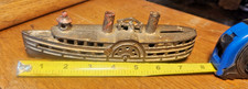 Cast Iron "Steamboat" Still Bank AC Williams 2.5 x 7.5 " Original