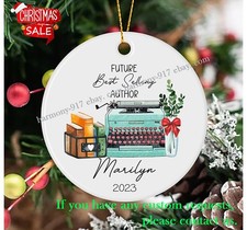 Personalized Published Author Christmas Ornament, Future Bestselling Author C...