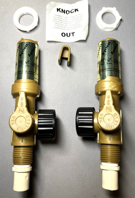 2 Pcs Water Hammer Arrestor For Washing Machine With 1/4 Turn Valve