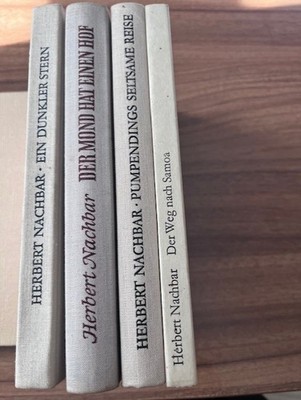 Herbert Nachbar, Konvolut 4 Romane, VEB Aufbau Verlag Berlin und Weimar