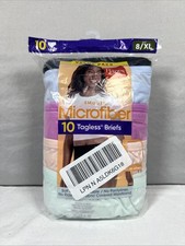 Hanes  Womens Cool Comfort Microfiber Briefs 10-Pack Assorted Size 8 / XL