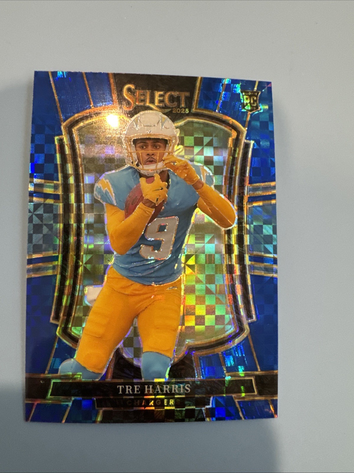 2025 Panini Select Football Tre Harris Blue Premier Level RC /175 #101