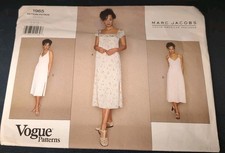 1990's VOGUE Misses' Dress Marc Jacobs Pattern 1965 Size 6-8-10 UNCUT 
