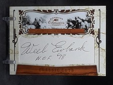 WEEB EWBANK 2009 DONRUSS CLASSICS CUT AUTO #39/53 BROWNS COLTS JETS QQ