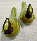 RARE Tilso Japan - Pair of Large Green Birds. Mid Century Modern Ceramic Set MCM — photo 3