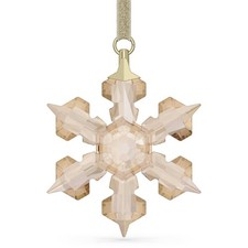 Decorazione Swarovski Stella Piccola 2022 5629246 Ornament Oro Fiocco di Neve