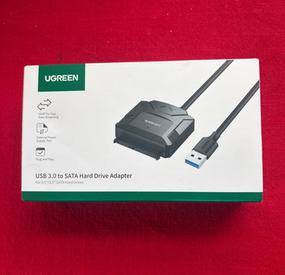 UGREEN SATA to USB 3.0 Adapter Cable for 3.5 2.5 Inch SSD/HDD Hard Drive NEW