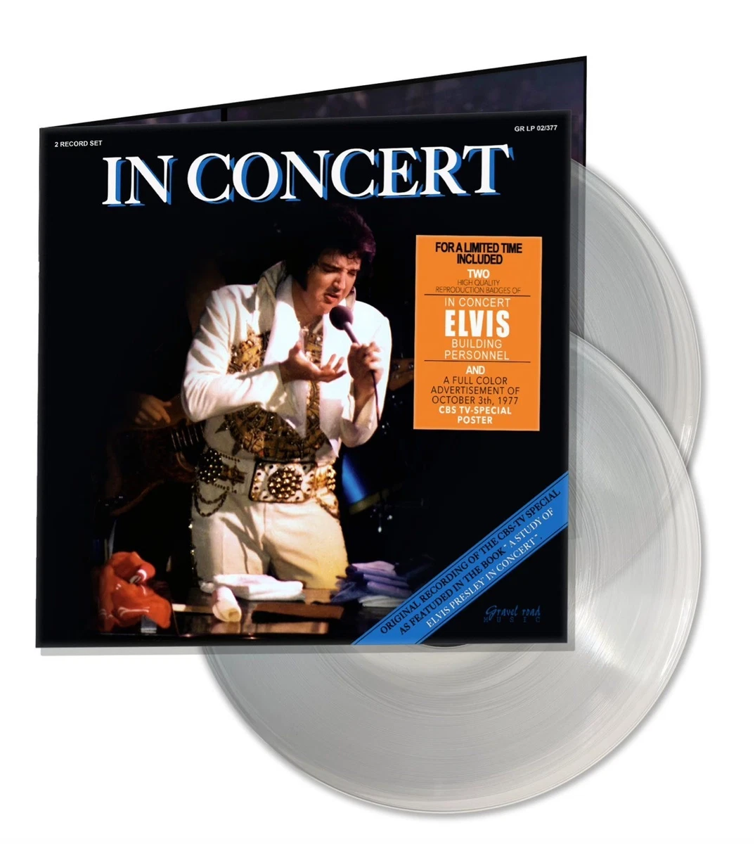 Elvis In Concert CBS (2LP Clear Viny) A Study Of Elvis (by Gravel Road)