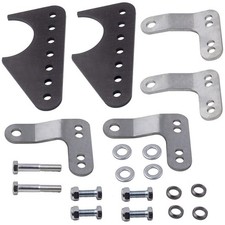 US Universal Coil-Over Rear Lower Kit Adjustable Shock Mount Brackets Steel f