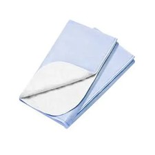 REUSABLE UNDERPAD Blue. Lot of 2 Heavy Duty 34x36 Washable Incontinence Bed Pad