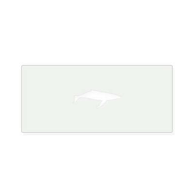 Humpback Whale 2 Reusable Mylar Stencil, 10 mil Plastic Paint Stencil for Crafts