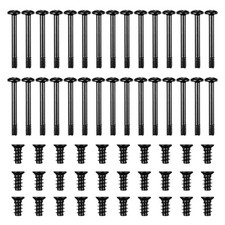 60Pcs Radiator Screw PC Case Cooling Cooler Flat Head Tapping Long Short Screw