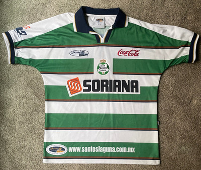 Vintage Santos Laguna 2000s Jersey, Mens M, Corona Sport, Made in Mexico