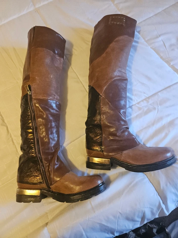 A.S.98 Ardie Knee High Boot, Color Whiskey SZ  EU 37-US 6.5-7 NWOB MSRP $599.95 - Image 4 of 4