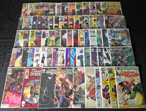AnotherTime Lot of 76 Spider-Man Comic Books Amazing Web Miles Morales Carnage