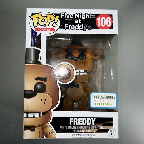 Funko Pop FNAF Freddy Fazbear Barnes & Nobles Exclusive (FLOCKED) #106 protector