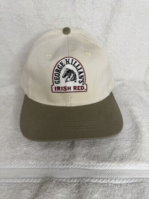 Killian's Irish Red Beer Strap Baseball Hat/Cap Off-White & Khaki NOS