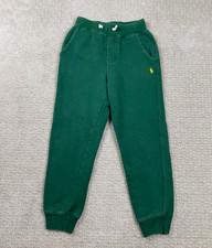 Polo Ralph Lauren Sweatpants Youth Small 8 Green Drawstring Jogger Preppy School