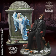 MARCO NAVAS Edgar Allen Poe La Liberia The Tomb Set Miniature Figure 1/32 scale