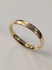 9CT GOLD SLIM WEDDING BAND RING SIZE K
