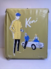 Vintage Ken Doll Yellow Vinyl Carry Case Vintage 1962 Barbie Mattel