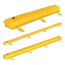 Uimoso Flood Barrier Hydro Barrier 24/12/4/2ft L x 12/6/1in H Water Diversion