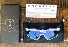 OAKLEY BXTR METAL Matte Clear / PRIZM Violet Purple Sunglasses