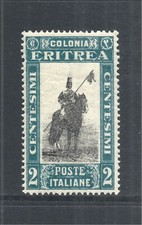 ERITREA SCOTT 119 MLH SS - 1930 2c BRT BLAU & SCHWARZ - LANCER