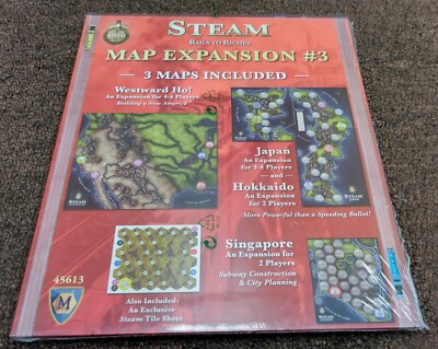 Mayfair Games Steam Rails to Riches Map Expansion #3 Japan Hokkaido Singapore