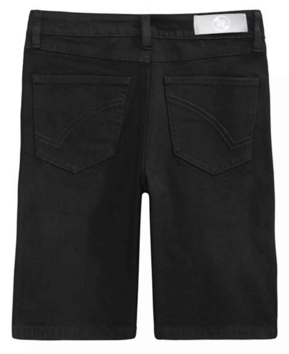 【Anyone more】Dabi Black Denim Rollup Shorts Black Distressed Denim Shorts – Racer Worldwide