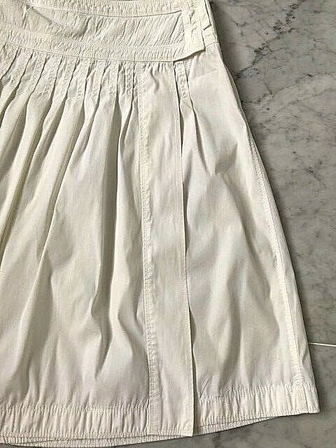 JIL SANDER OFF WHITE PLEATED COTTON SKIRT - SZ EUR 36 | eBay