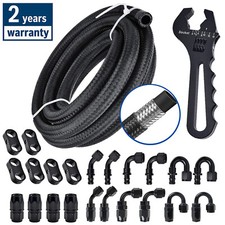 6an 8an 10an Cpe Braided Nylon Fuel Linehose Endpush Lock Fittingswrench Kit