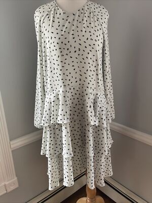 knee length dresses for ladies Dalmatian Mini Dress with Plunging Draped Collar