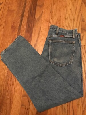 Rustler Men's Heavyweight Denim Jeans 34x30 Regular Fit Straight Leg  87619SW