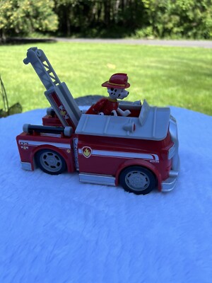 Paw Patrol Spin Master Marshalls Fire Fightin Fire Truck With Marshall Figurine