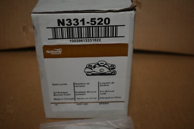 NEW Box of 15 National Hardware N331-520, Sash Locks, Oil Rubbed Bronze Finish 