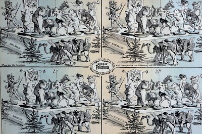 German Festival Merrymakers 1878 BAVARIAN SWABIAN HESSIAN PLATTDEUTSCH Puck Art